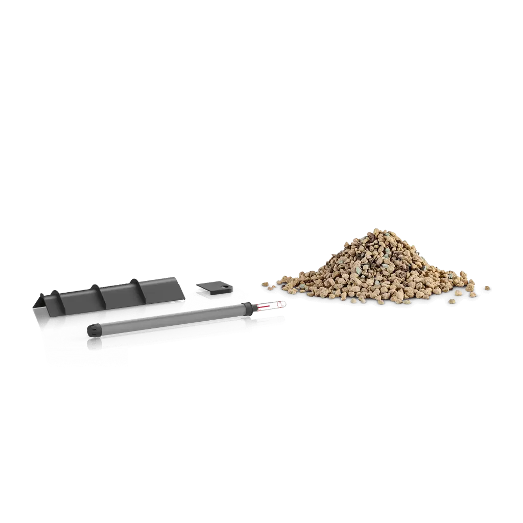 Lechuza spare part watering set for CUBICO 30 and TRIO 30 (contents for 1 container), black