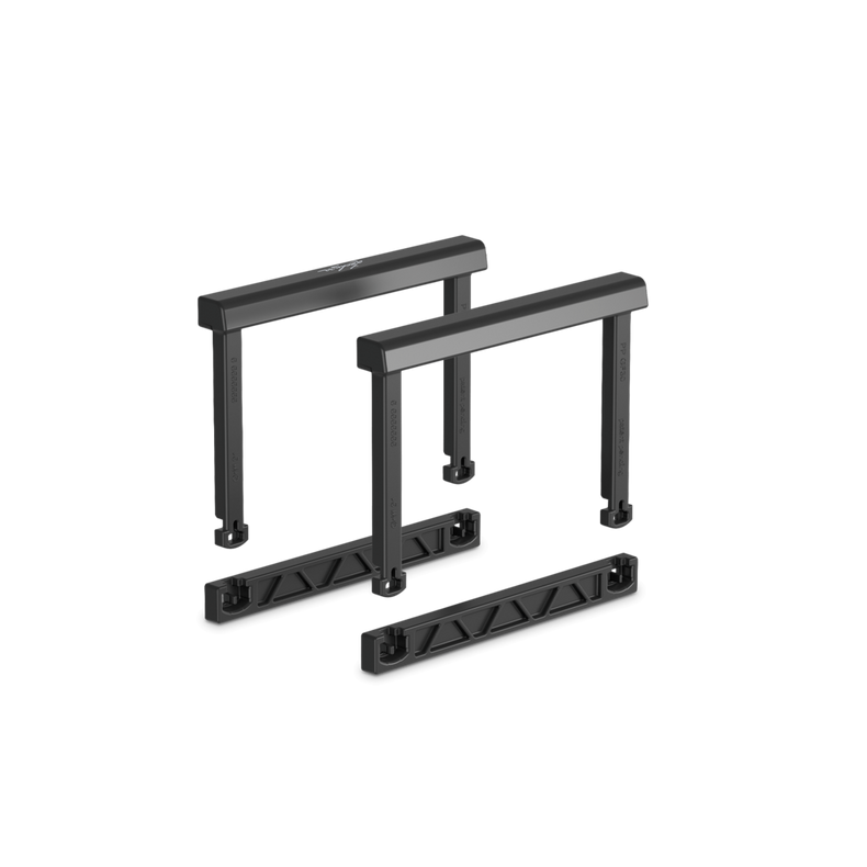 Lechuza spare part handle set for CUBICO 22 and BALCONERA 50 / 80 (content for 2 containers), black