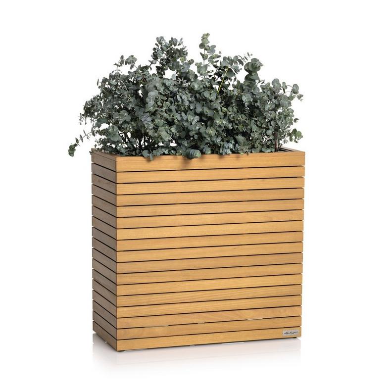 Lechuza PALO Natural Wood 80 wide high - Complete set FSC® 100% eucalyptus wood Eucalyptus